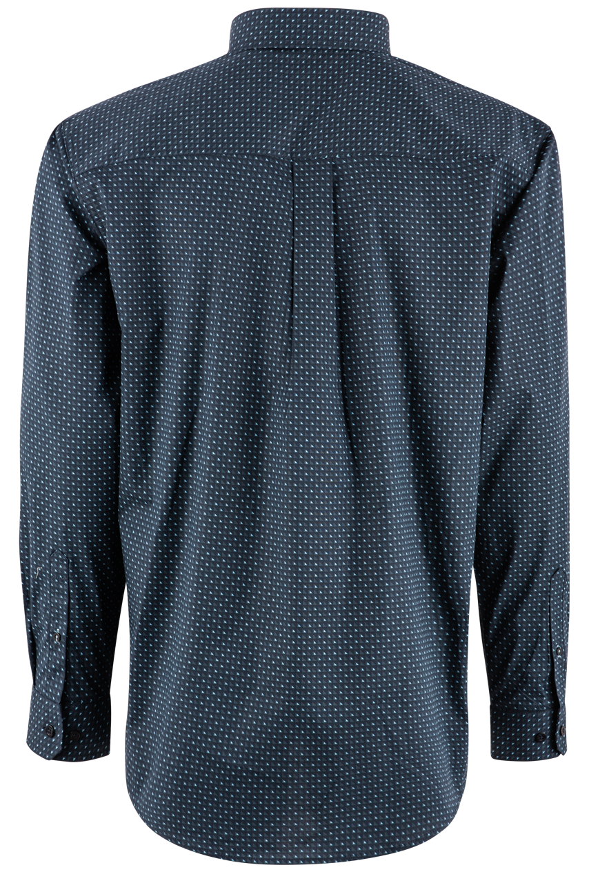 Cinch Navy Block Long Sleeve Button-Front Shirt