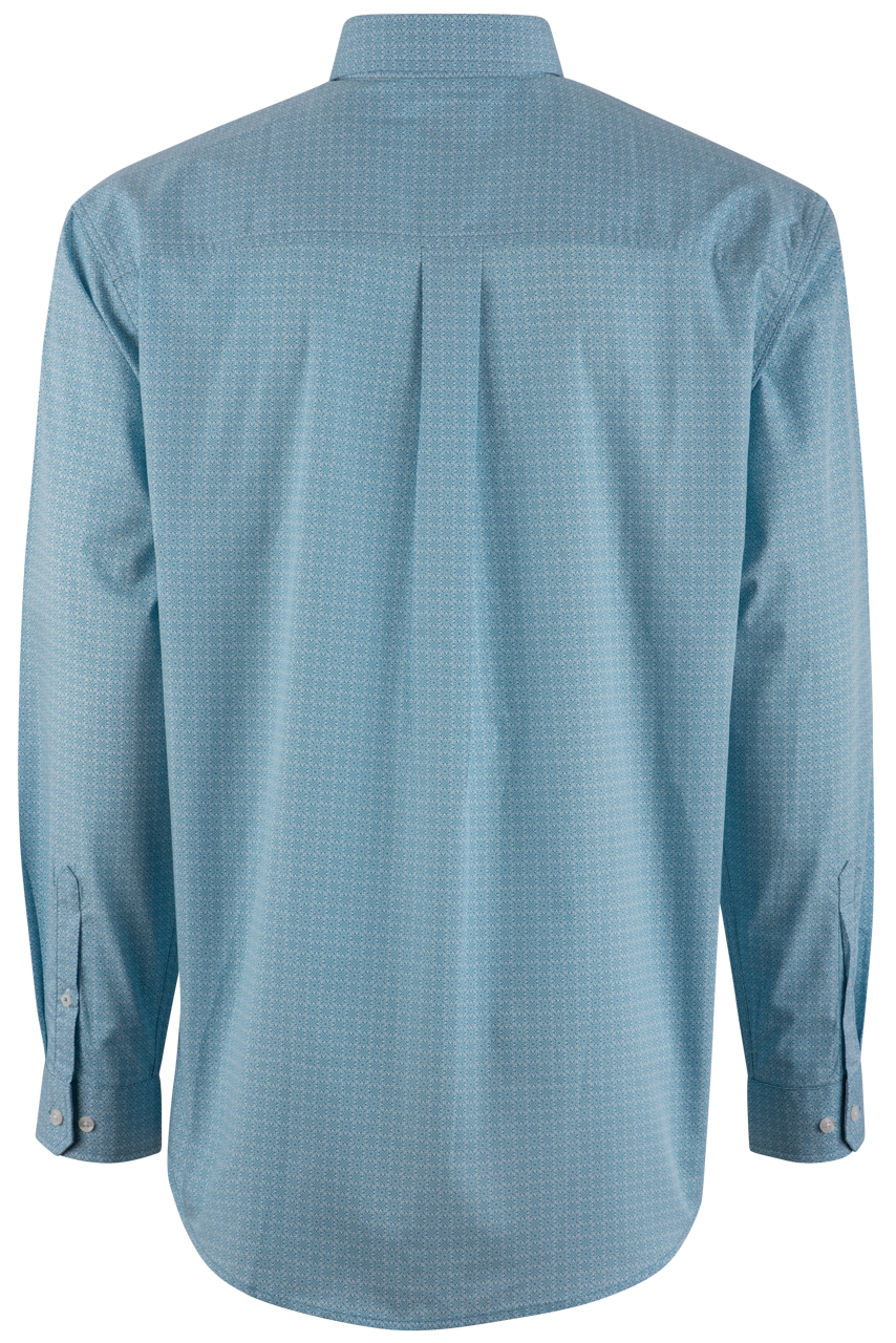Cinch Blue Foulard Long Sleeve Button-Front Shirt