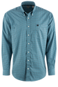 Cinch Mini Diamond Button-Front Shirt - Turquoise