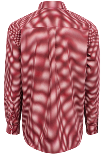 Cinch Mini Foulard Button-Front Shirt - Burgundy