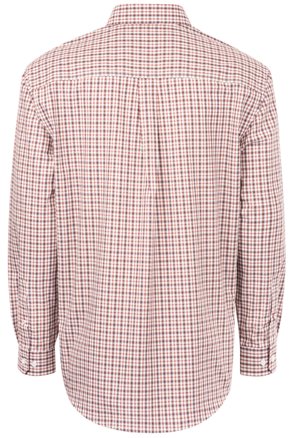 Cinch Check Woven Button-Front Shirt - Red