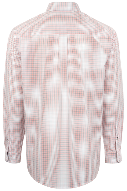 Cinch Woven Check Button-Front Shirt - Red