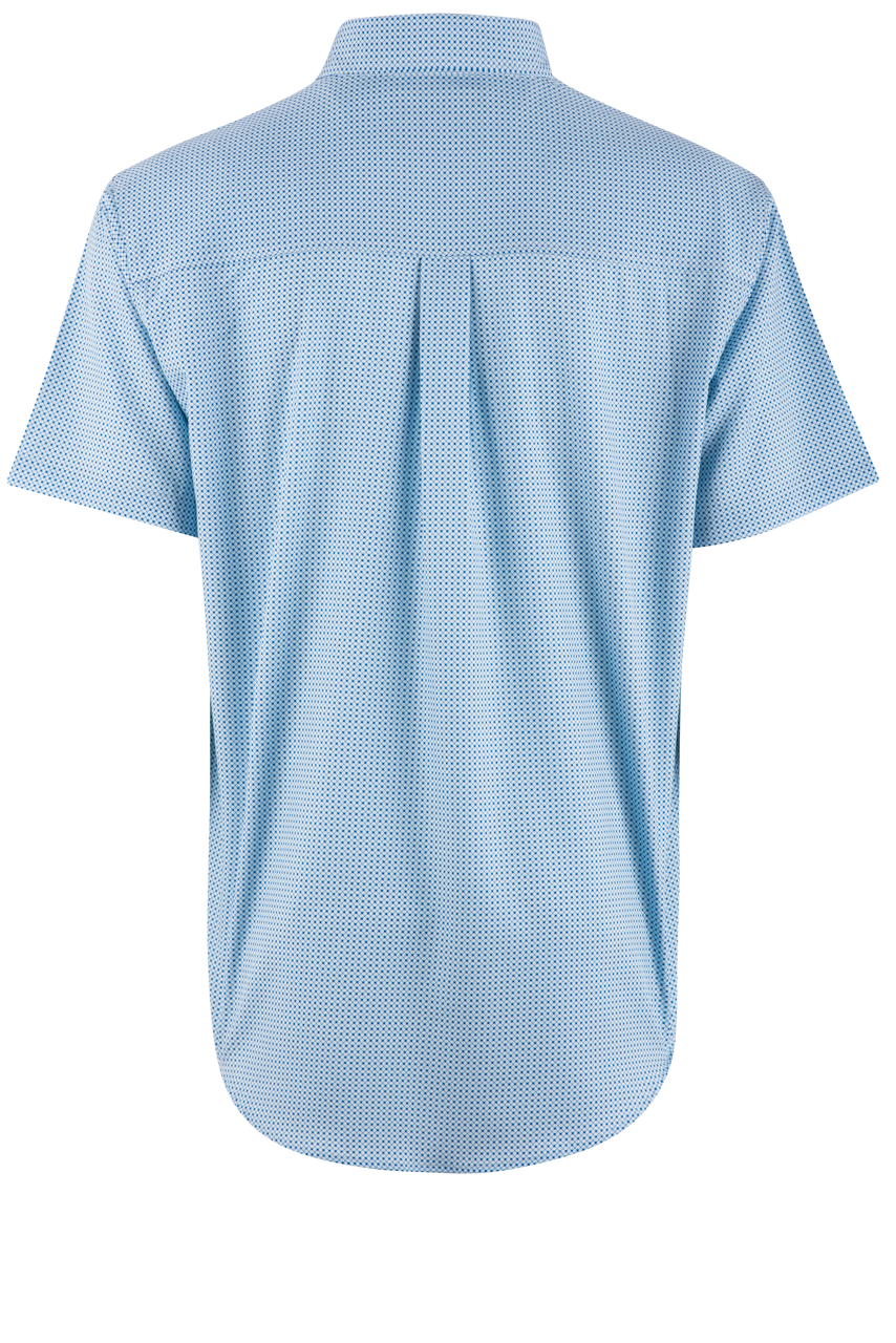 Cinch Blue Diamond Arenaflex Short Sleeve Button-Front Shirt
