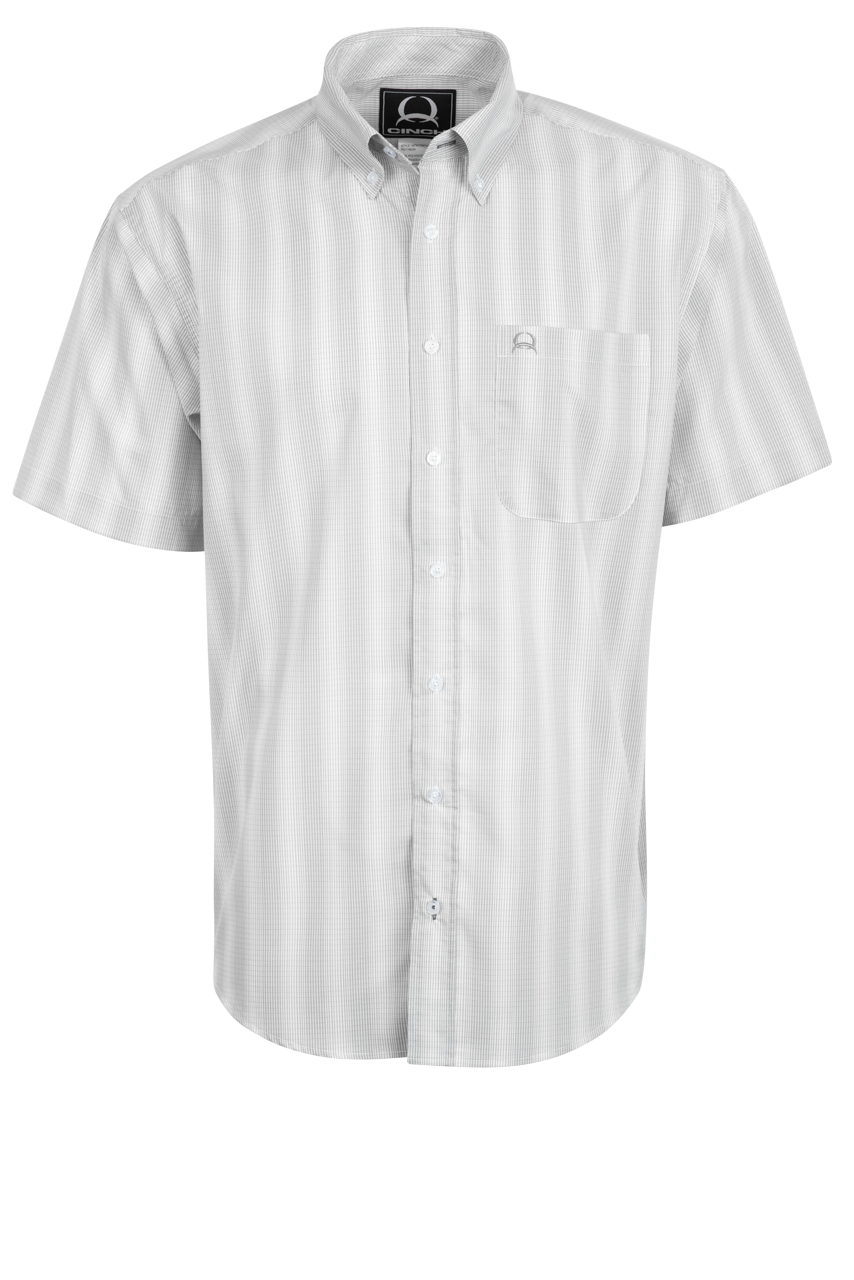 Cinch Arenaflex Button-Front Shirt - White Stripe