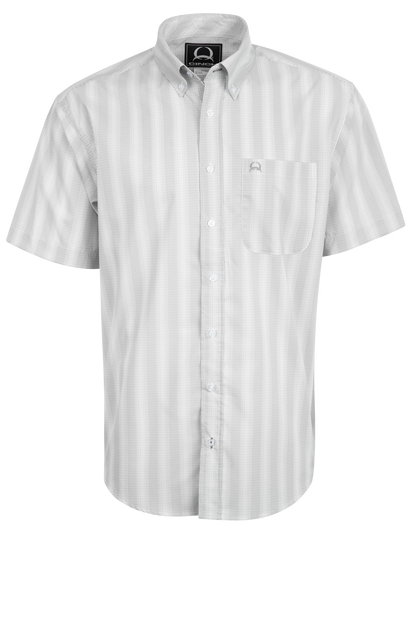 Cinch Arenaflex Button-Front Shirt - White Stripe