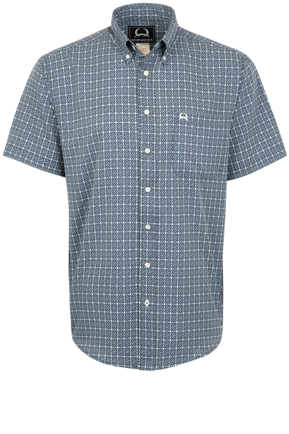 Cinch Arenaflex Button-Front Shirt - Navy