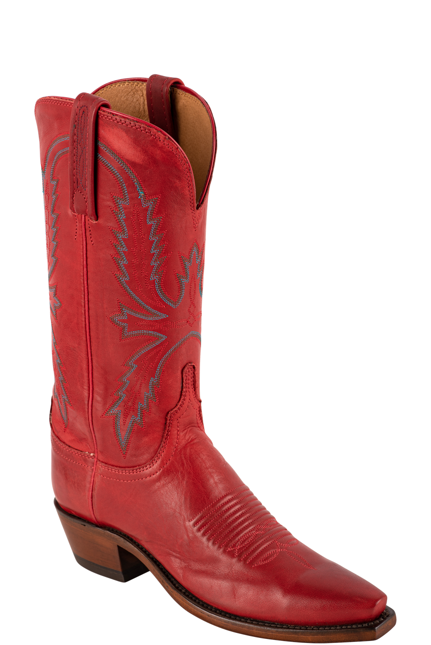 Lucchese Women's Savannah Cowgirl Boots - Red