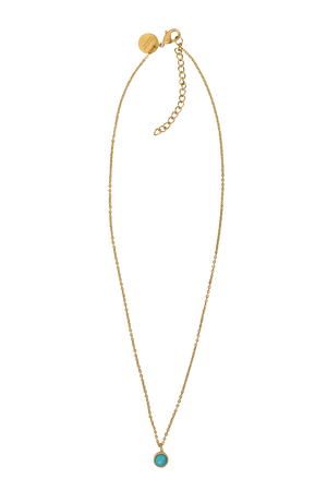 Christina Greene Dainty Turquoise Pendant Necklace