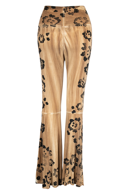 Pat Dahnke Flared Leopard Print Pants
