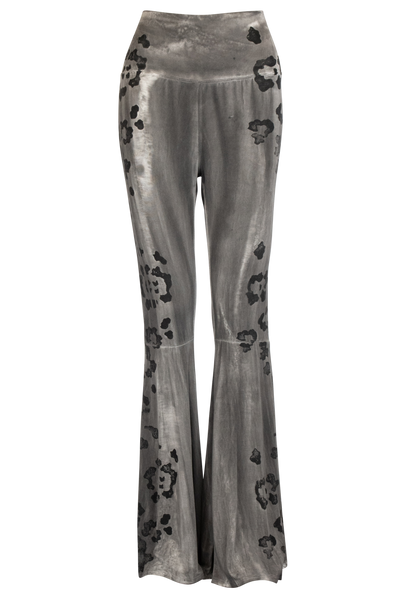 Pat Dahnke Flared Leopard Print Western Pants | Pinto Ranch