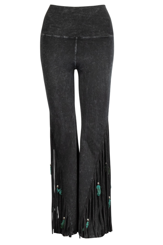 Pat Dahnke Fringe Flare Pants