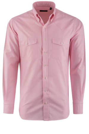 Pinto Ranch YY Collection Oxford Button-Front Shirt - Pink