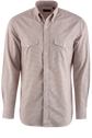 Pinto Ranch YY Collection Check Poplin Long Sleeve Button-Front Shirt - Pink & White