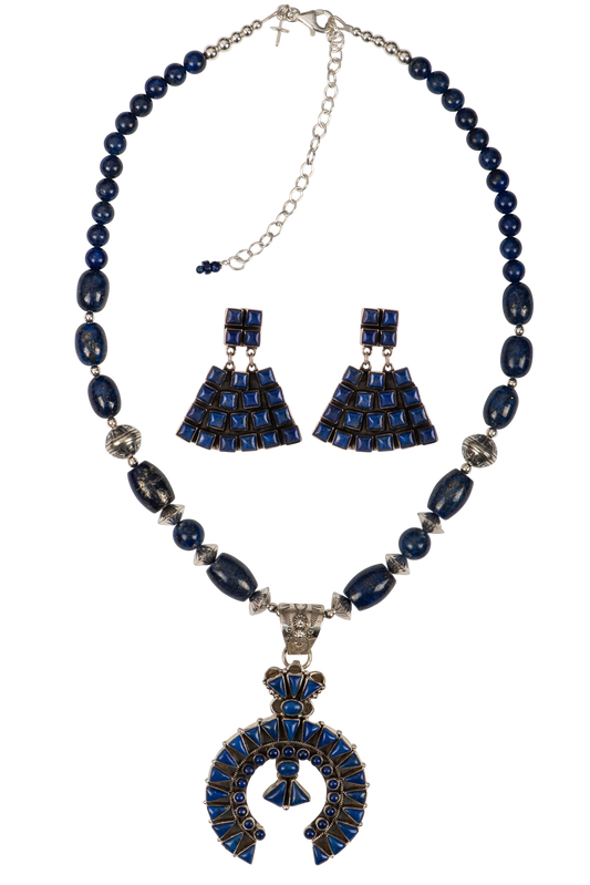 Sweet Tea Jewelry Horseshoe Lapis Set