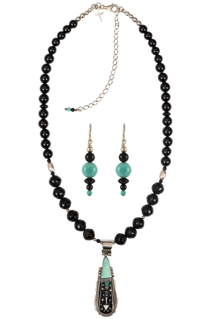 Sweet Tea Jewelry Turquoise Onyx Set