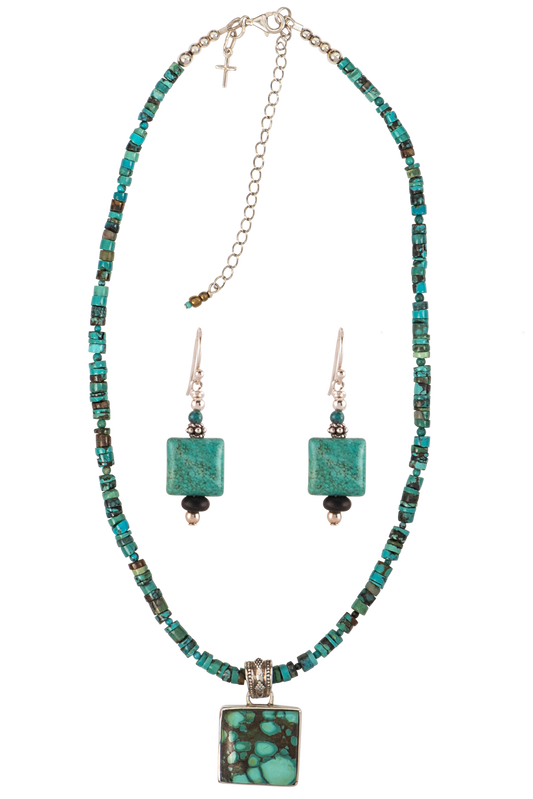 Sweet Tea Jewelry Heishi Turquoise Set