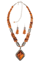 Sweet Tea Jewelry Orange Triangle Spiney Set