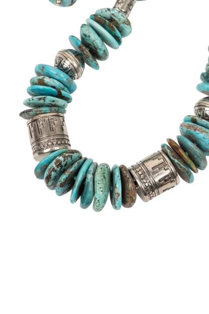 Sweet Tea Jewelry Navajo Turquoise Disc Necklace Set