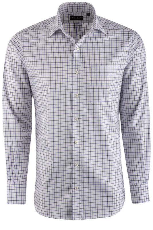 Pinto Ranch YY Collection Purple Oxford Button-Front Shirt