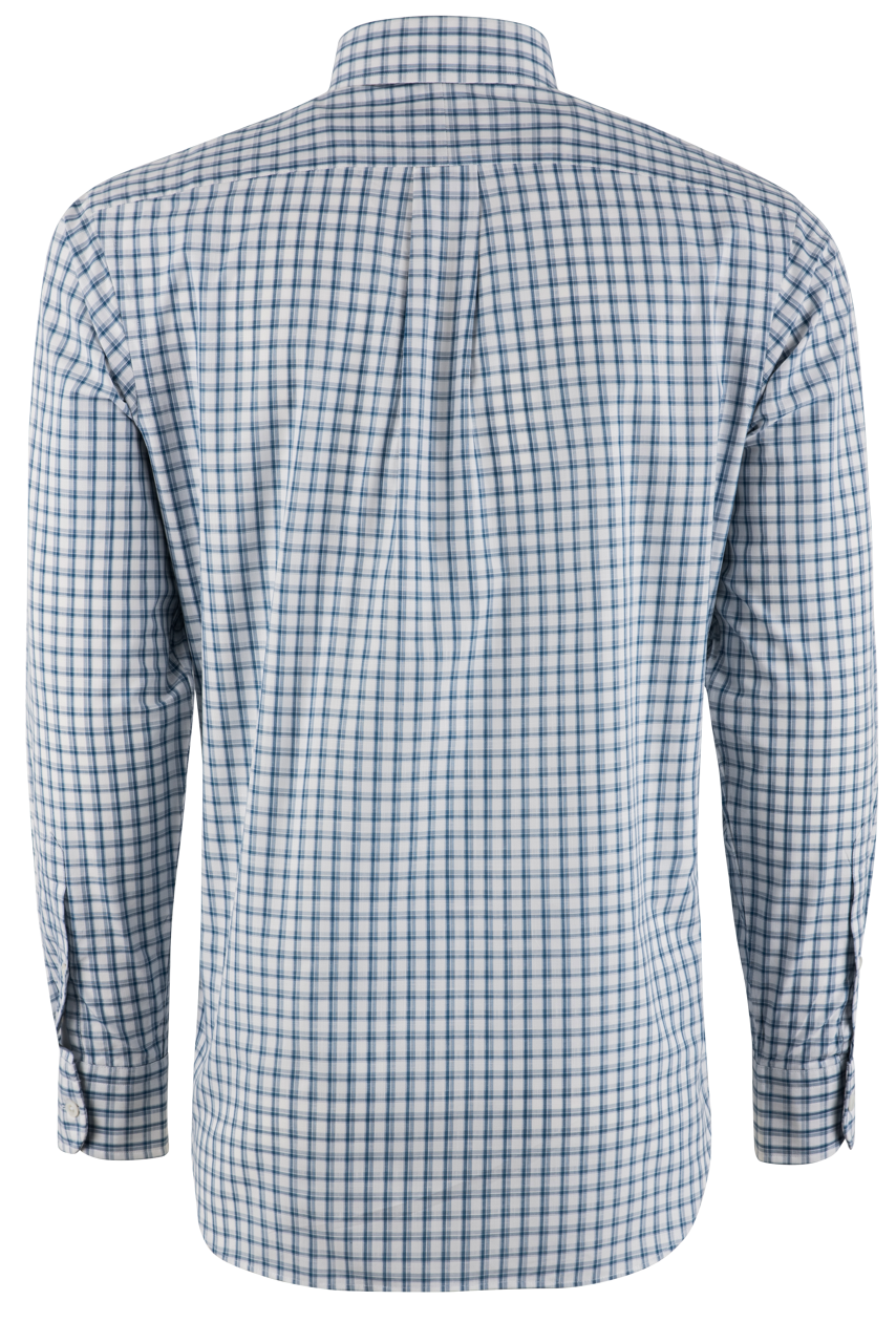 Pinto Ranch YY Collection Classic Sport Shirt - Teal Check