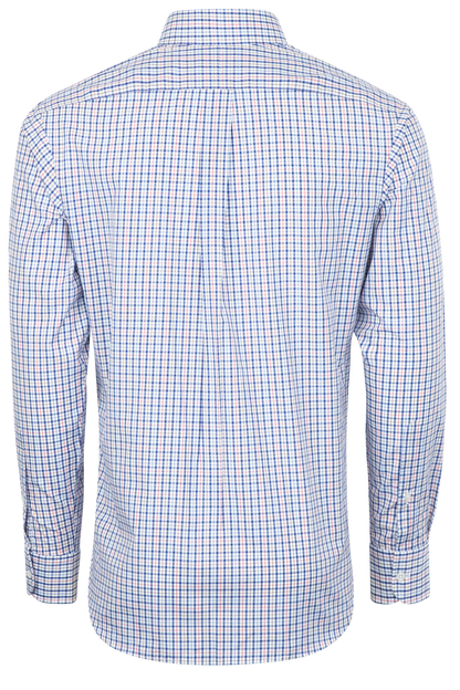 Pinto Ranch YY Collection Button-Front Sport Shirt - Blue Check