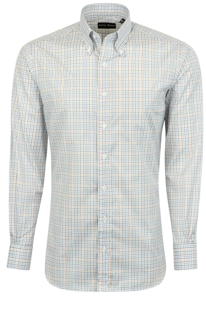 Pinto Ranch YY Collection Button-Front Sport Shirt - Gray Check