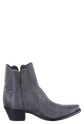 Stallion Women's Ostrich Leg Zorro Cowgirl Boots - Dark Gray Nubuck