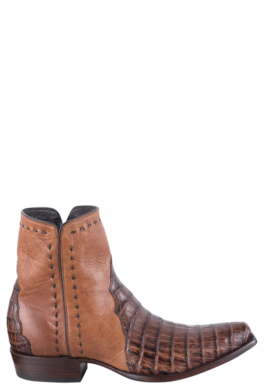 Stallion Caiman Zorro Ankle Boots - Cognac