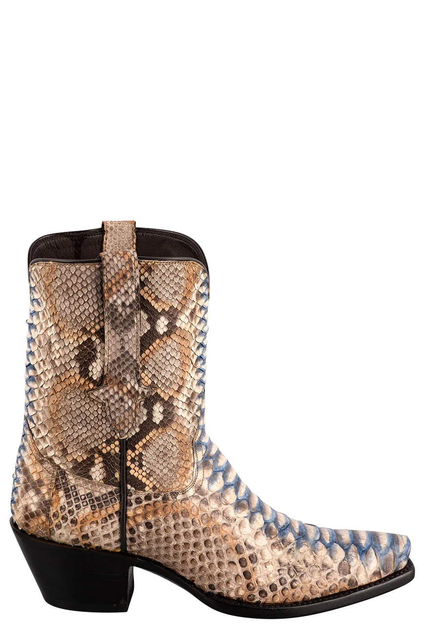 Women's python top cowboy boots
