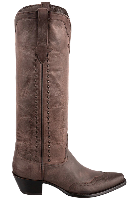 Stallion Women's Weathered Buffalo Calf Boots - Brown