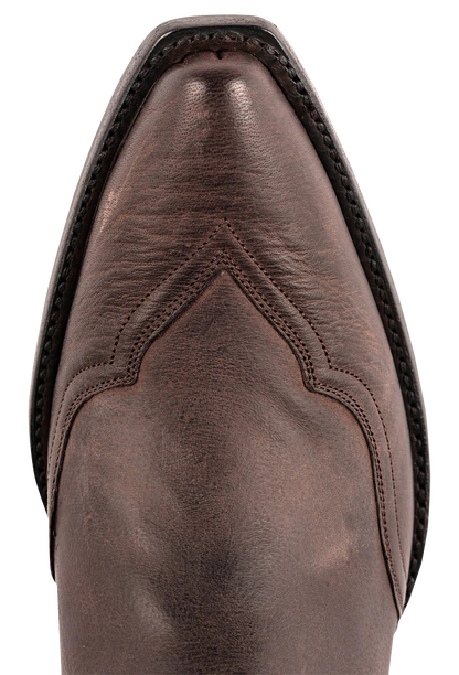 Stallion Women's Weathered Buffalo Calf Boots - Brown