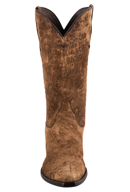 Stallion Men's Distressed Kidskin Cowboy Boots - Vintage Camel