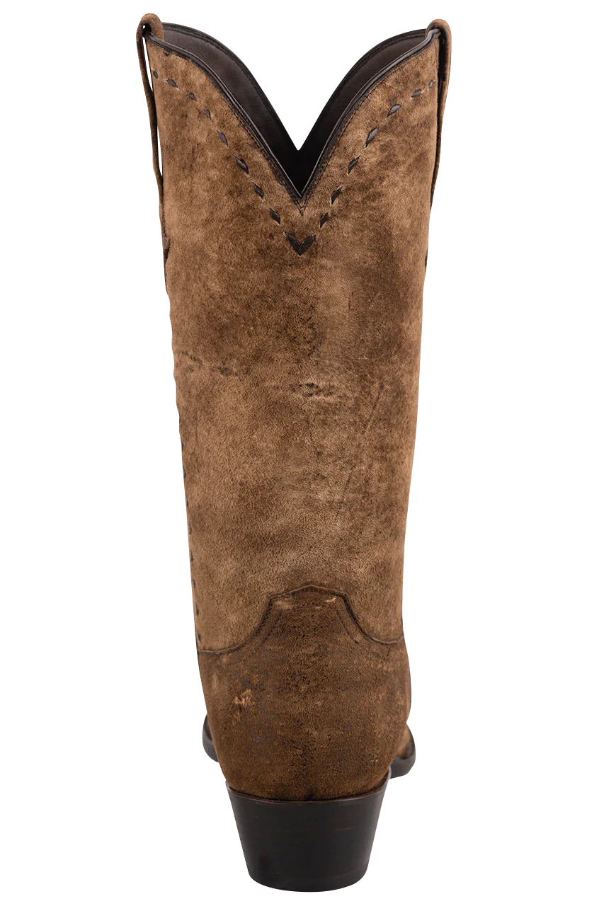 Stallion Men's Distressed Kidskin Cowboy Boots - Vintage Camel