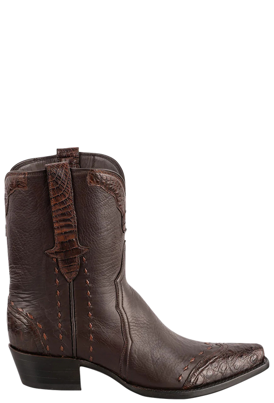 Stallion Women's Caiman & Italian Calf Boots - Chocolate