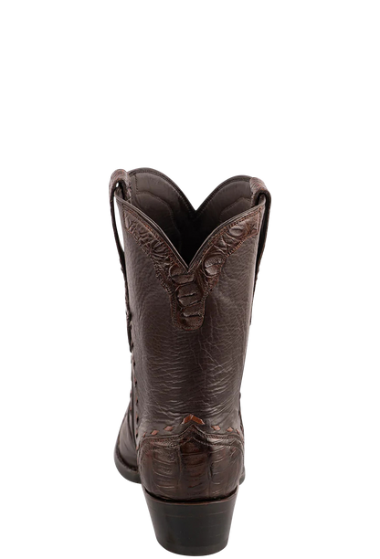Stallion Women's Caiman & Italian Calf Boots - Chocolate