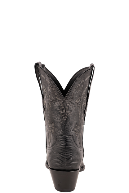 Stallion Women's Lizard Ring Tail Boots - Black