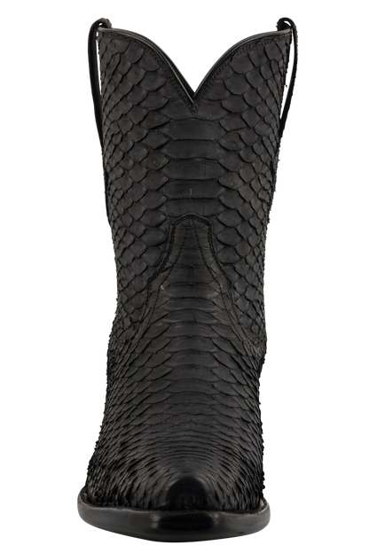 Stallion Women's Sanded Python Boots - Black