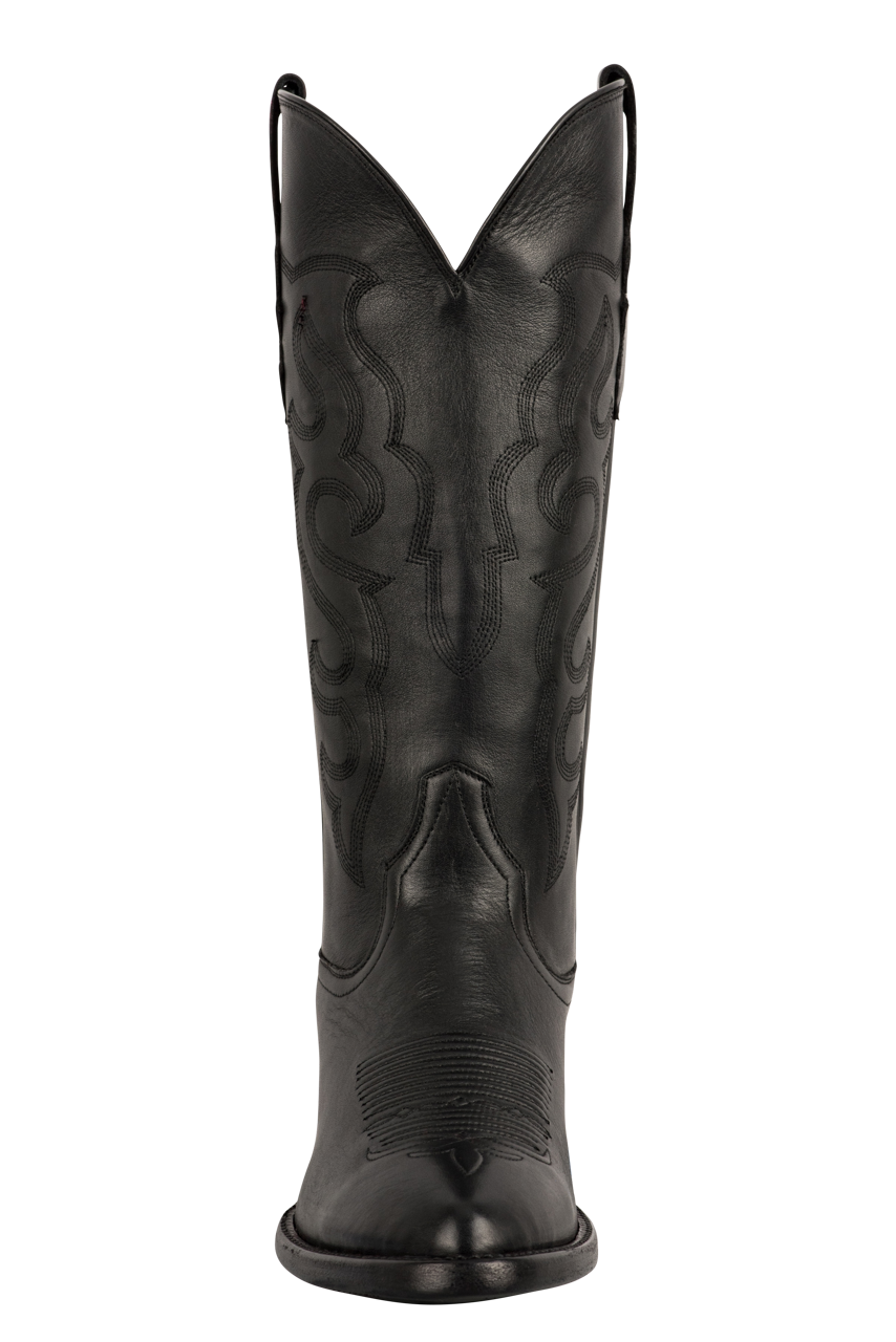 Stallion Women's Black Amanda Calf Cowgirl Boots Pinto Ranch