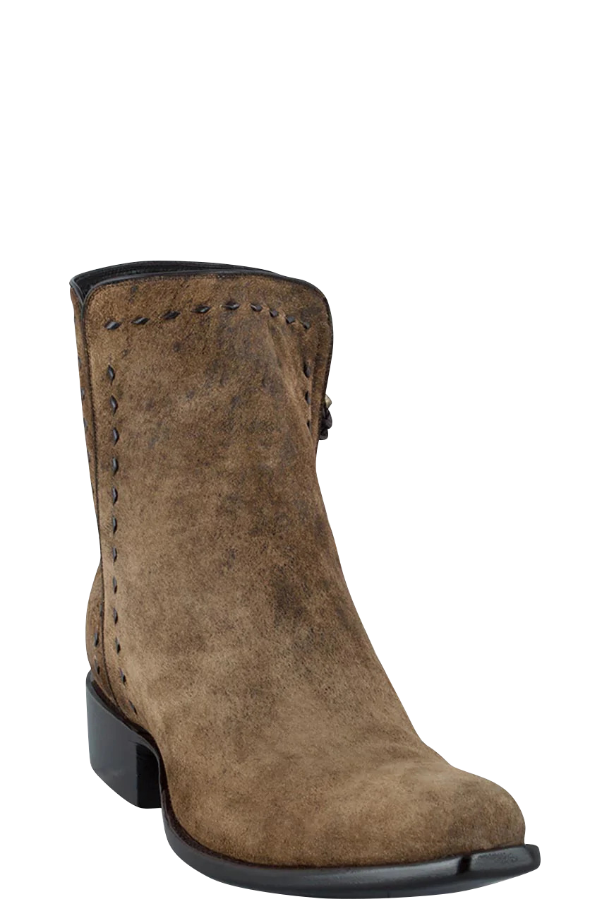 Stallion Men's Lamb Zorro Ankle Boots - Vintage Camel