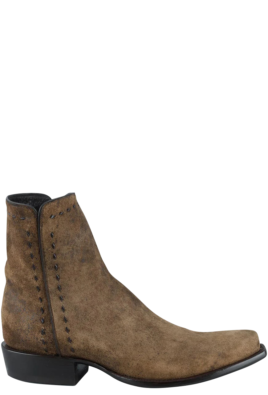 Stallion Men's Lamb Zorro Ankle Boots - Vintage Camel