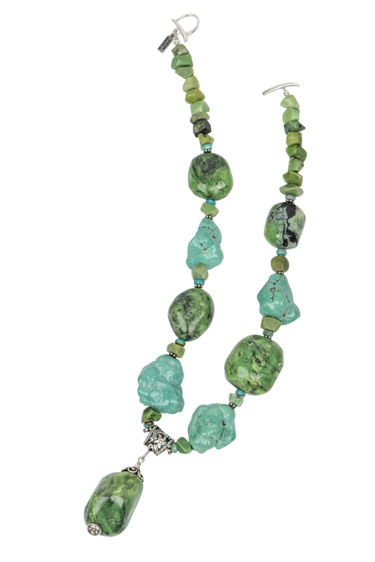 Paige Wallace Chrysoprase Pendant Necklace