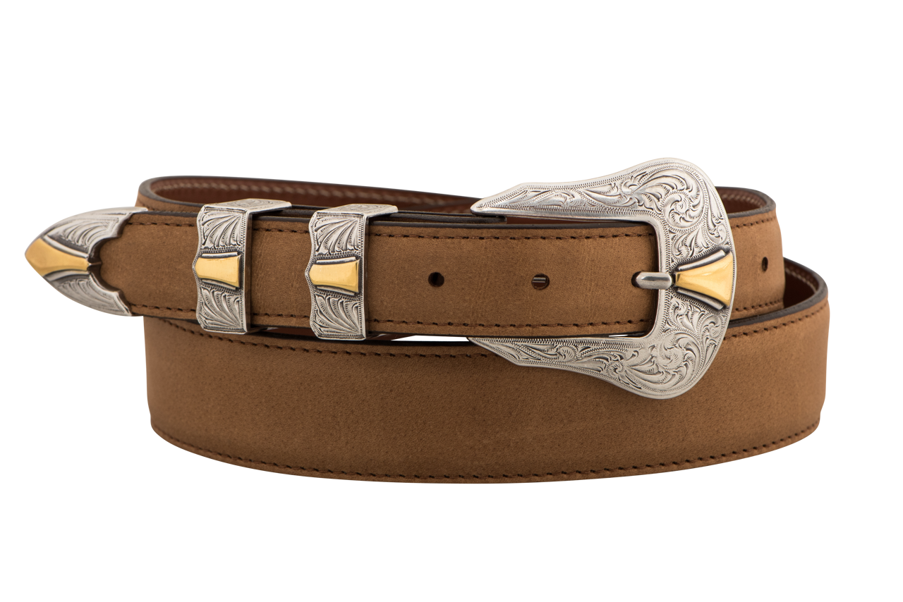 Chacon 1.25" Ranch Hand Tapered Belt - Cognac