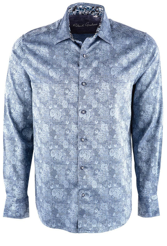 Robert Graham New Castle Sport Long Sleeve Button-Front Shirt