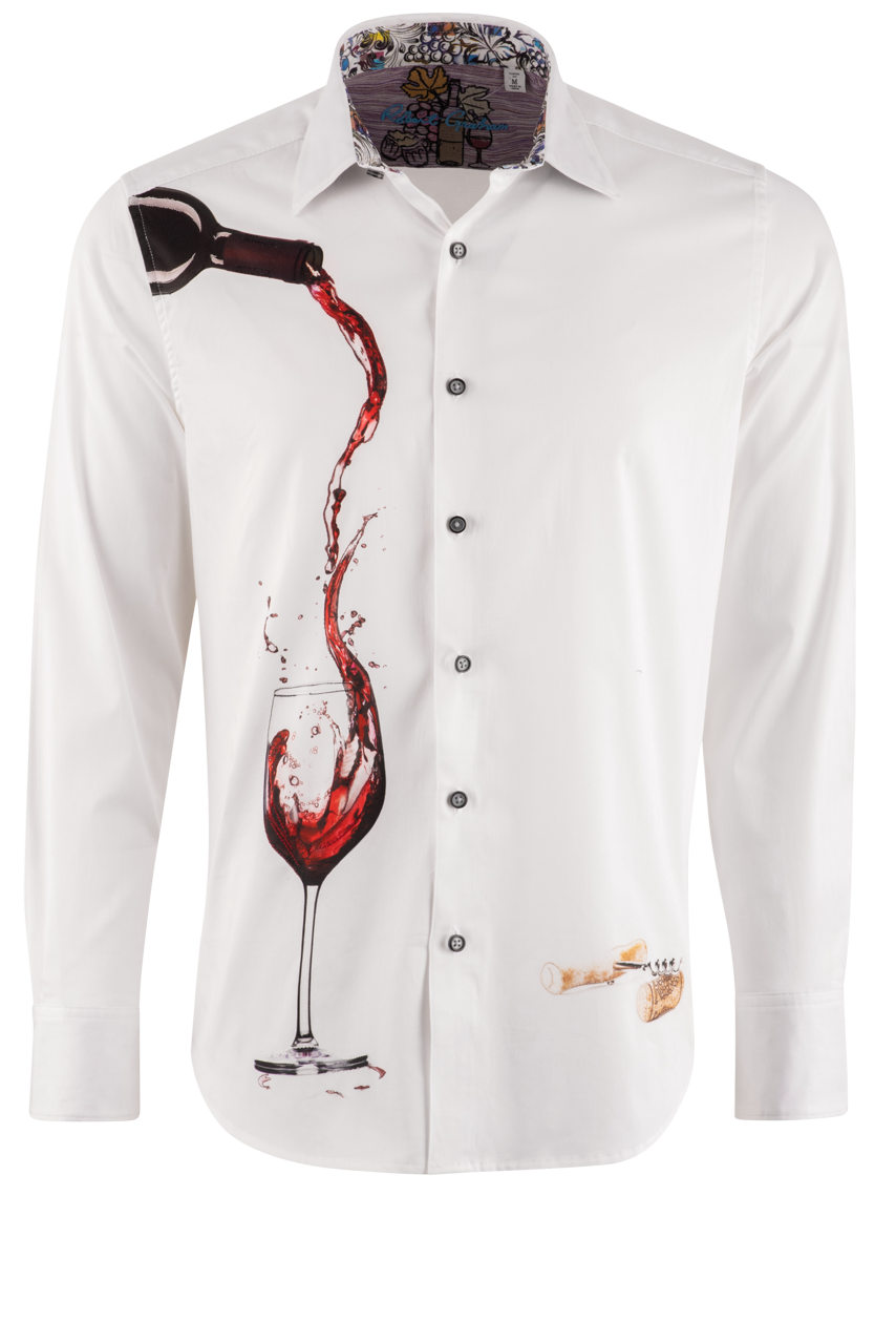 Robert Graham Pinot Noir Long Sleeve Button-Front Shirt