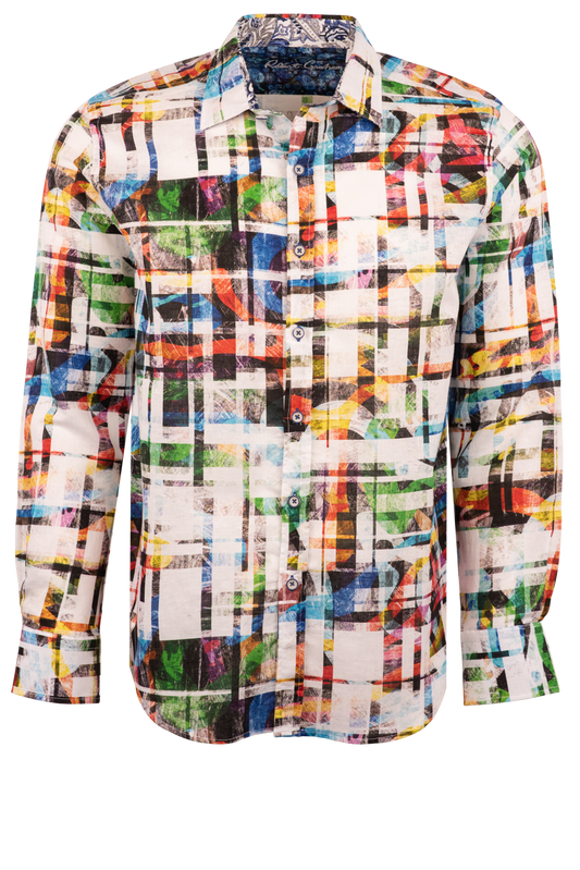 Robert Graham Molley Watercolor Button-Front Shirt