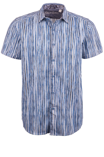 Robert Graham Navy Flashback Button-Front Shirt