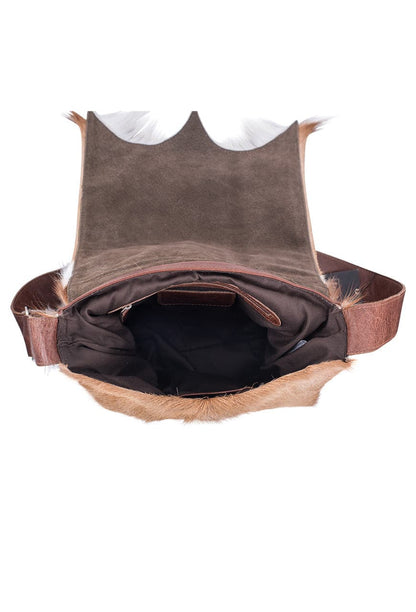 Kulu Postman Springbok Bag with Leather Strap