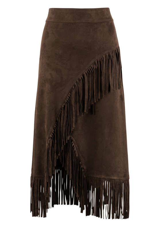 W.A.Y. Fringe Wrap Skirt