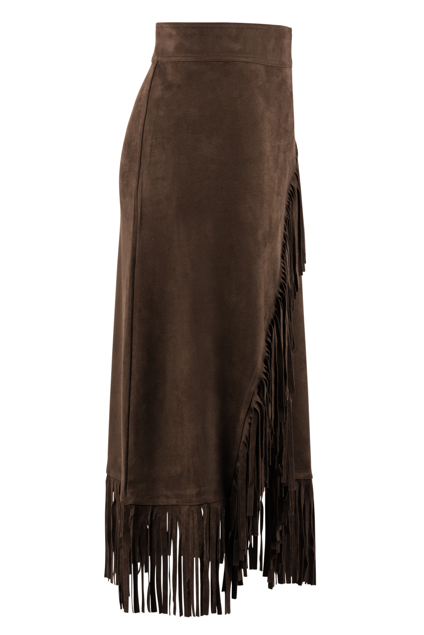 W.A.Y. Western Fringe Wrap Skirt Pinto Ranch
