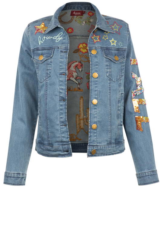 Avani Del Amour Denim Trucker Jacket